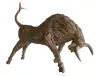 Product image 1 of the product “Bull, head down, made from teak root pieces, 240cm Length, natural ”